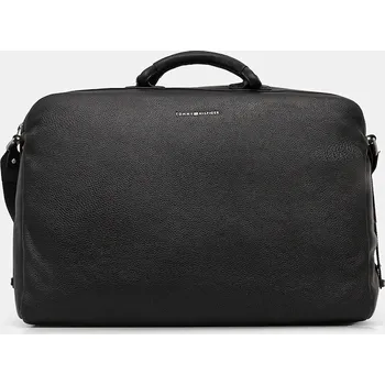 Kožená taška Tommy Hilfiger AM0AM13652 černá 99X, vel. ONE SIZE