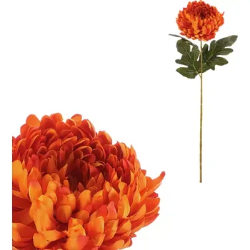 umělá květina Chryzantéma oranžová KUW010 OR - SLEVA 3% s kodem radost25