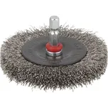 Wolfcraft Kartáč kotoučový z nerezové oceli 75x12 mm stopka 6mm 2711000