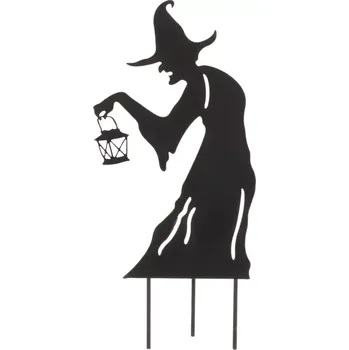 Dekorativní polštářek Autronic Kovový zápich - Čarodějnice KOC514 Černá