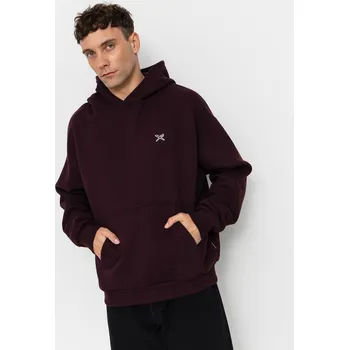 Pánská mikina Iriedaily Flagloose HD (aubergine) XL, vínově červená