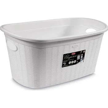 Koš na prádlo STEFANPLAST Koš na prádlo 35 l, 58x38x28cm, bílý STEFANPLAST