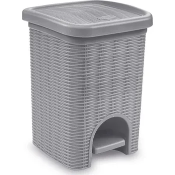 Odpadkový koš STEFANPLAST Odpadkový koš do koupelny Elegance 6l, šedý STEFANPLAST