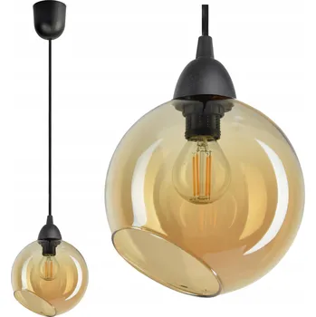 Závěsné svítidlo Lustr Skleněná koule Medová E14 LED