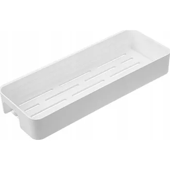 Koupelnový nábytek KOUPELNOVÁ POLICE ZÁVĚSNÁ BÍLÁ ABS PLAST 28x10 cm