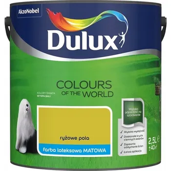 barva na zeď DULUX SVĚTA BARVA LATEXOVÁ NA ZEĎ Rýžová Pole 2,5L