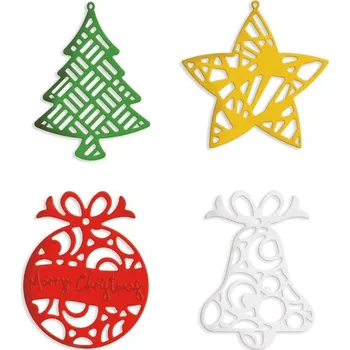 Vánoční dekorace DP Craft Výsekové šablony pro bigshot vánoční ozdoby 4ks