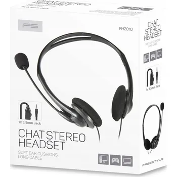 Sluchátka FREESTYLE SLUCHÁTKA S MIKROFONEM A OVLÁDÁNÍM HLASITOSTI 1