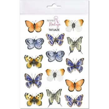Odstranitelné tetování Smyvatelné tetování Motýli 2 Mama Maluje