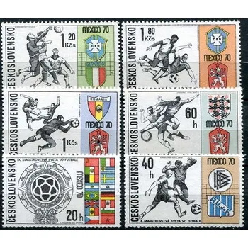 Poštovní známka Českosloveská pošta (1970) Pof. 1846 - 1851 ** - Československo - MS v kopané