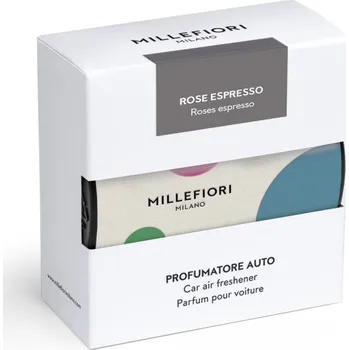 Svíčka Millefiori Icon Rose Espresso vůně do auta Textil Floral, bílá 47 g 47 g