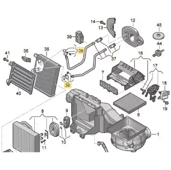 Montazni sada, vymenik tepla, 5Q0898400, VAG, 5Q0898400