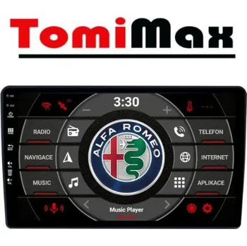 Autorádio TomiMax Alfa Romeo Giulietta Android 14 autorádio s WIFI, GPS, USB, BT HW výbava: 8 Core 6GB+128GB HIGH - Model auta: Alfa Romeo Giulietta 2014-2020, Velikost obrazovky: Dotyková obrazovka: 9"