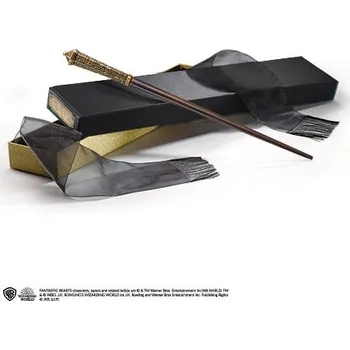 Karnevalový doplněk The Noble Collection Kouzelnická hůlka Corvus Lestrange starší, Olivanderova krabička, Fantastická zvířata