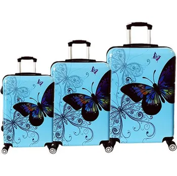 Cestovní odlehčený kufr, ABS, kolečka 360° motýl - 36/58/90l