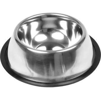 Miska pro psa CHICO Kovová miska na krmivo pro psy španěly s gumovým dnem 0,95 l
