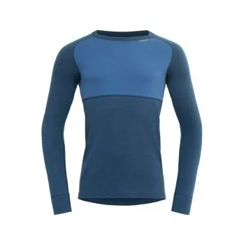 Devold EXPEDITION SILK pánské triko s dlouhým rukávem Flood/Blue