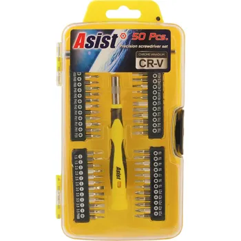 Sada nářadí Sada bitů s nástavci 50 ks, CR-V ASIST 33-2009 ASIST