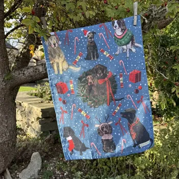 Utěrka Kuchyňská utěrka Christmas Dogs Alex Clark (Kuchyňské vánoční utěrky pejsci)