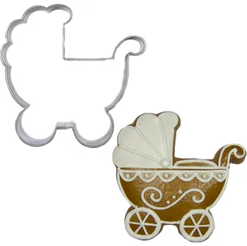 Vykrajovátko Vykrajovátko dětský kočárek 6 cm (nerez) – BrandNewCake