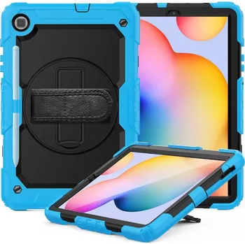 Pouzdro na tablet VSECHNONAMOBIL 123409 SOLID 360 Odolný obal pro Samsung Galaxy Tab S6 Lite 2024 / S6 Lite 2022 / S6 Lite modrý