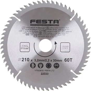 Pilový kotouč Kotouč pilový FESTA SK 210/3.2/30mm 60T FESTA