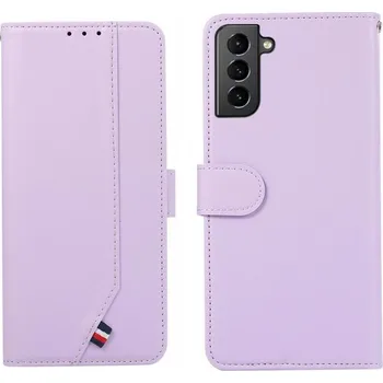 Pouzdro na mobilní telefon ABEEL 123373 ABEEL DELICATE Peněženkový obal Samsung Galaxy S21 5G fialový