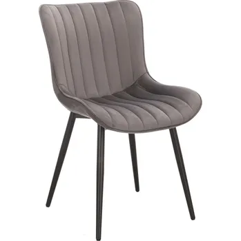 Jídelní židle Intesi Židle Roxino VIC šedé, svislé prošívání