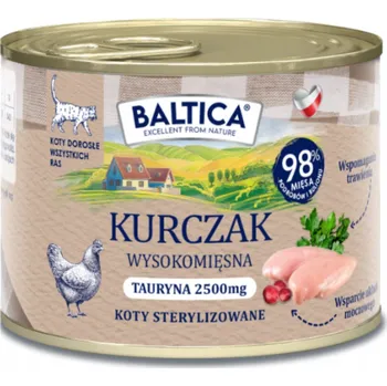 Krmivo pro kočku BALTICA Smaki Regionów Kot Kuře 185g krmivo pro dospělé kočky