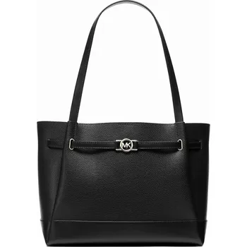 Kabelka Michael Kors Reed kožená černá silver
