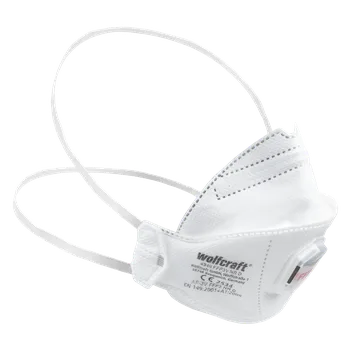 Chránič sluchu Wolfcraft skládací ventilové respirátory FFP2 2 ks 4949000