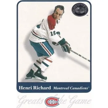 Sběratelská karetní hra řadová karta HENRI RICHARD 01-02 Greats of the Game číslo 13