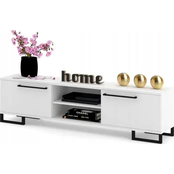 Komoda KING Stojící skříňka pod TV Komoda TV Bílý Mat 140