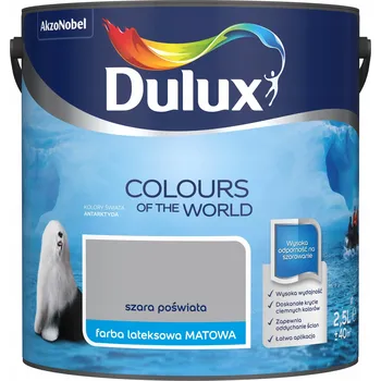 barva na zeď Barva barva Dulux 2,5 l, šedý matný lesk