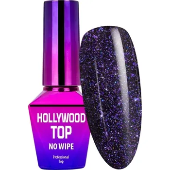Přípravek na nehty Hybridní Top na Nehty MOLLYLAC 10g Hollywood Zodiac Třpytky Částice Brokátu