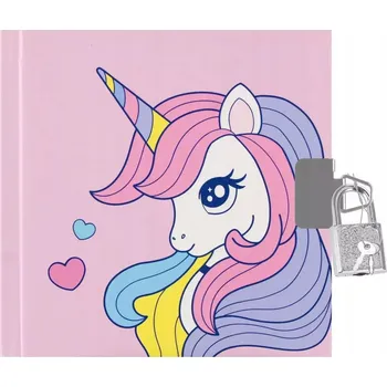 Zápisník PAMÁTNÍK ZAMYKACÍ NA KLÍČEK JEDNOROŽEC UNICORN
