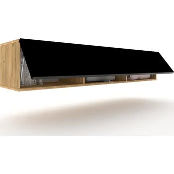 Komoda Závěsná TV Skříňka/Komoda SIMPLY UP Craft Černá Matná 180 cm
