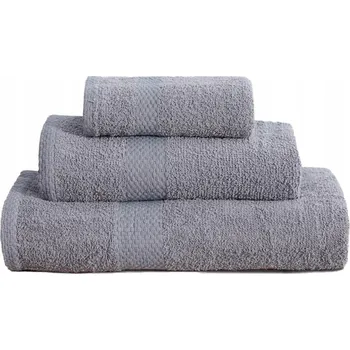 OSUŠKA S PÁSKEM BAVLNA 100% MĚKKÁ SAVÁ 70x140 SVĚTLE ŠEDÁ