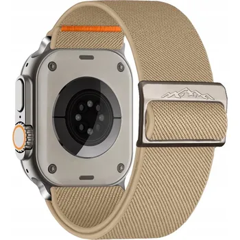 Řemínek na hodinky ELASTICKÝ ŘEMÍNEK PRO APPLE WATCH 4 5 6 7 8 9 SE ULTRA 42/44/45/49mm BARVA STONE (KAMENNÁ)