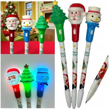 Vánoční dekorace PROPISKA VÁNOČNÍ PRO DĚTI MIKULÁŠ SNĚHULÁK STROMEČEK SVÍTÍCÍ LED DÁREK