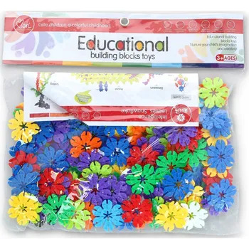 ostatní stavebnice STAVEBNICE EDUKAČNÍ 3D KVĚTINY 140 DÍLŮ
