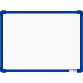 Kancelářský nábytek Keramická tabule na fixy s modrým rámem 060 x 045 cm