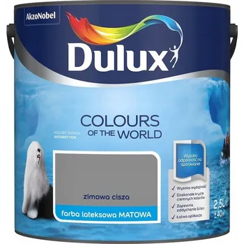 barva na zeď Dulux 2,5 l matná latexová Barva na zeď Winter Silence