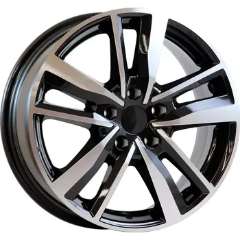 Alu kolo Alu kola AGT 17226, 17x7 5x108 ET38, černá + leštění (zátěžová)