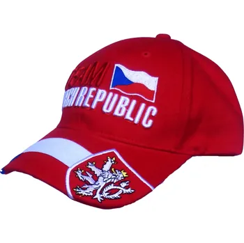 Kšiltovka SportDres šiltovka Team Czech Republic červená – nastavitelná, fanouškovská