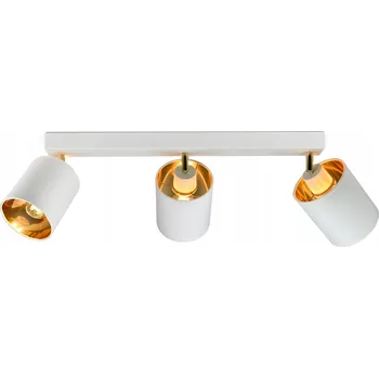 Lampa Stropní Svítidlo Lustr Pohyblivé Stínidla Bílá Zlatá