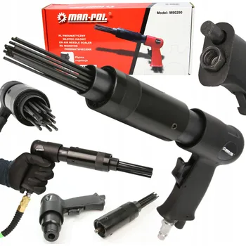 Pneumatické kladivo PNEUMATICKÁ JEHLOVÁ OKLEPÁVACÍ PISTOLE NA REZ, SVÁRY A BARVU MAR-POL M90290