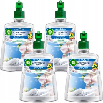 Osvěžovač vzduchu Air Wick Active Fresh náplň Svěží Prádlo & Bílá Orchidej 228 ml x4