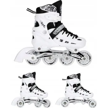 Kolečkové brusle Pohodlné multifunkční brusle na led brusle 2v1 4 v 1 s regulací kolečkové brusle vel. 31-34 LED