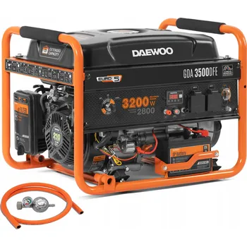 Elektrocentrála Elektrocentrála benzín/plyn DAEWOO GDA3500DFE 3.2kW 230V AVR